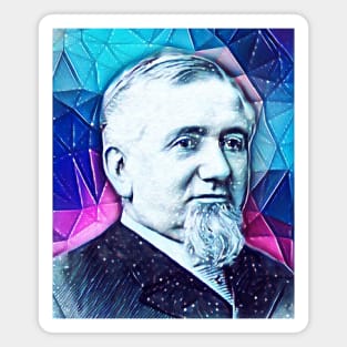 George Pullman Snowy Portrait | George Pullman Artwork 13 Magnet